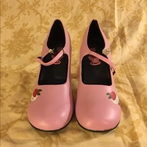 Pink Retro Lady Luck Mary-Jane Heels